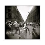 Woman in Crowd . Mexico City 2006