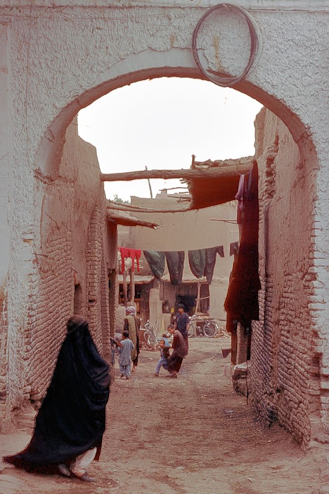 Woman in her burqa in Herat