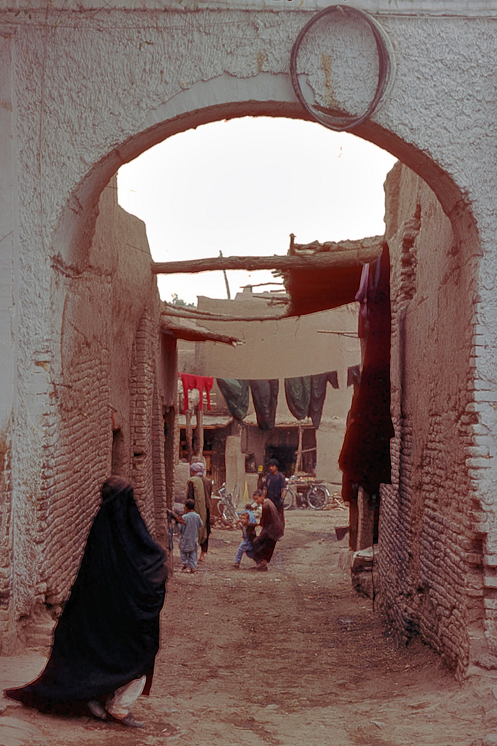 Woman in her burqa in Herat