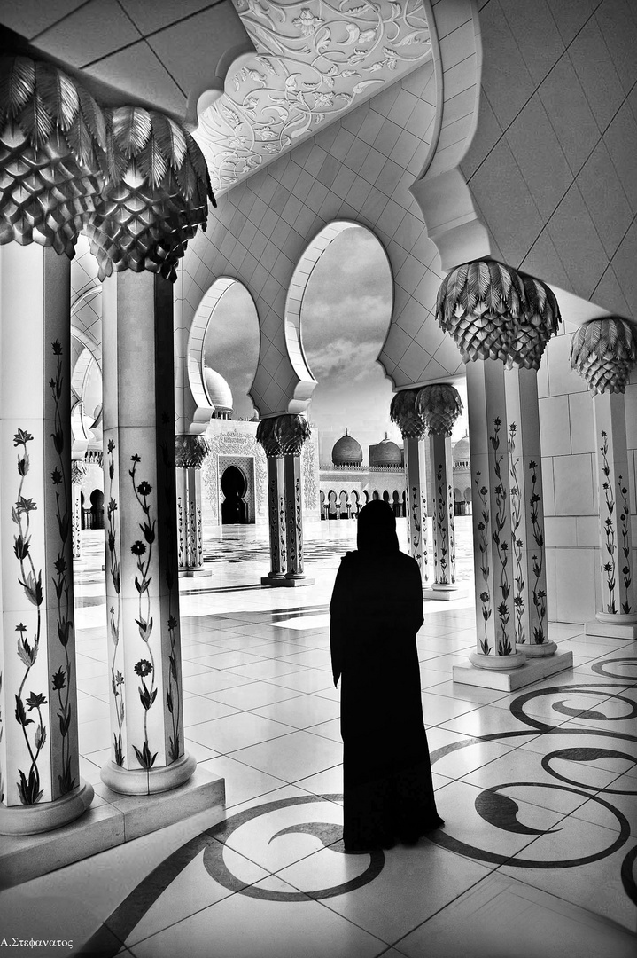 woman in mosque