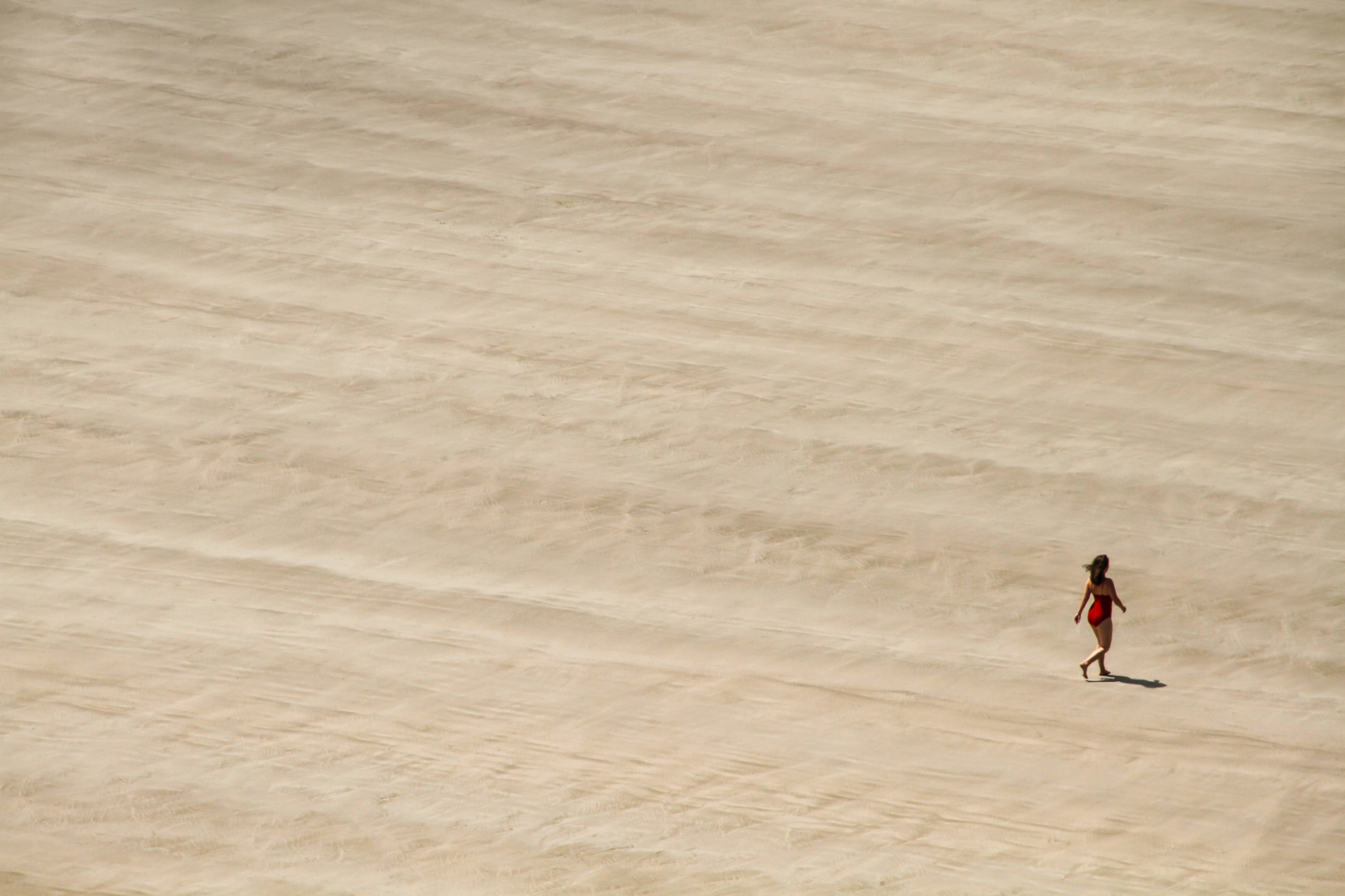 woman in red