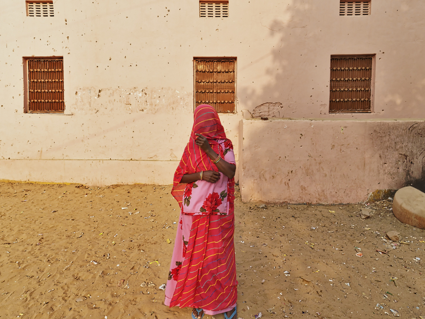 Woman in Red