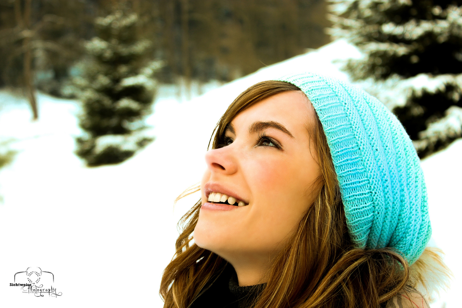 Woman in snow