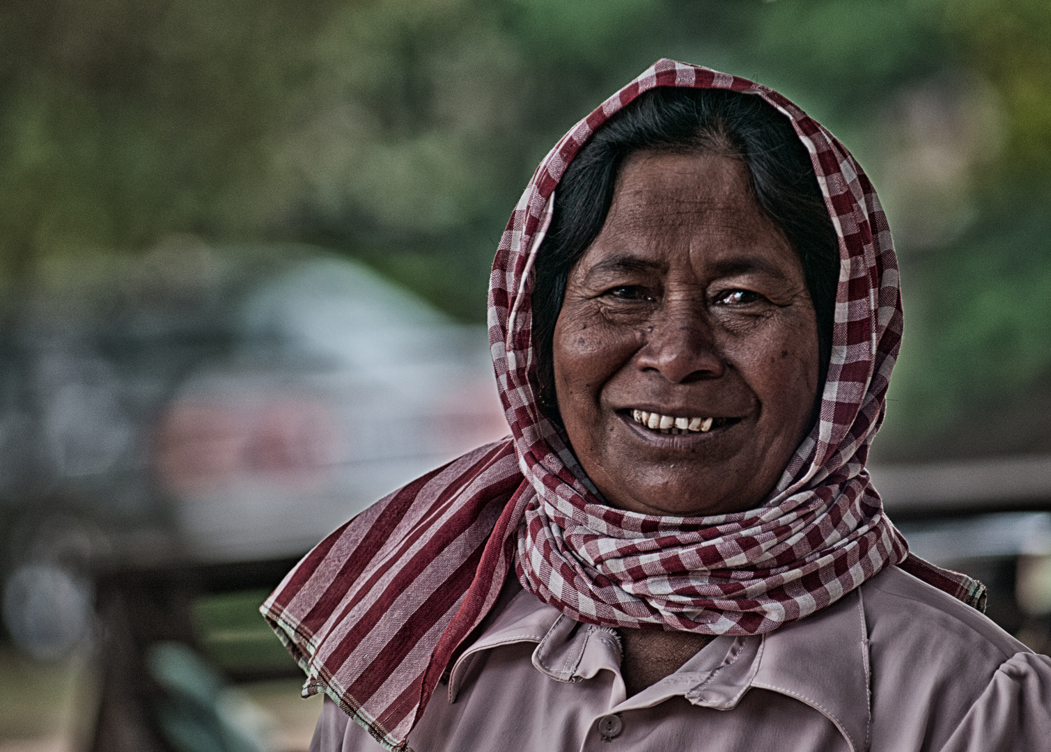 Woman near Phnom Penh, Cambodia