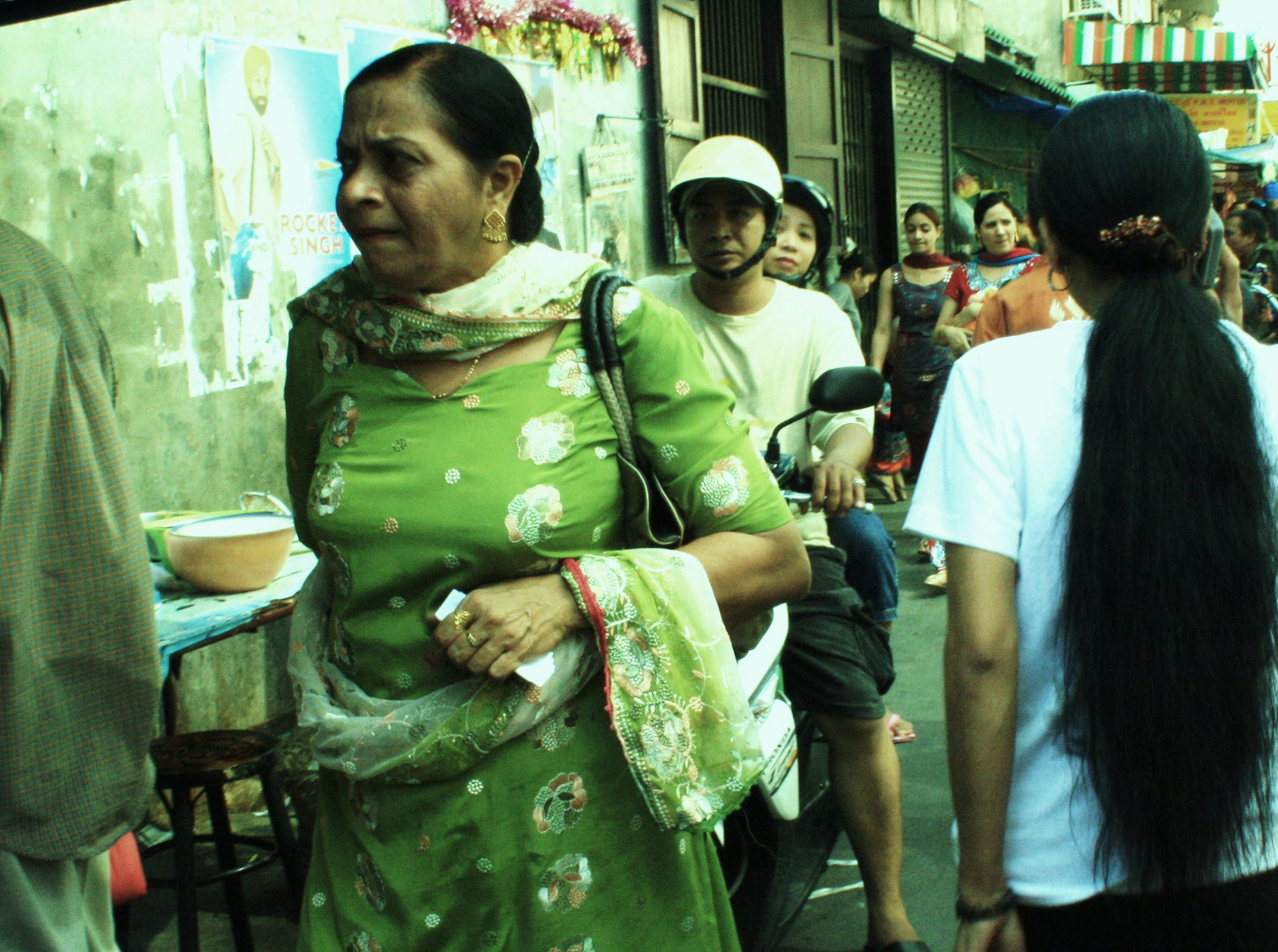 woman on the way to buy some food