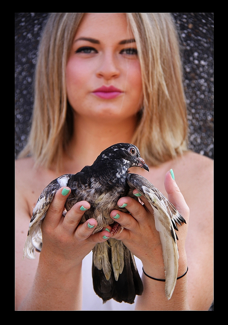 Woman with Bird