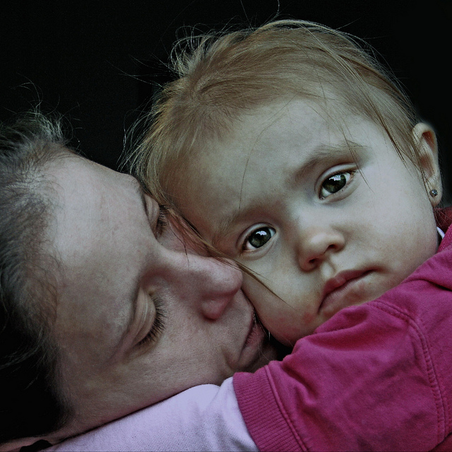 woman with daughter