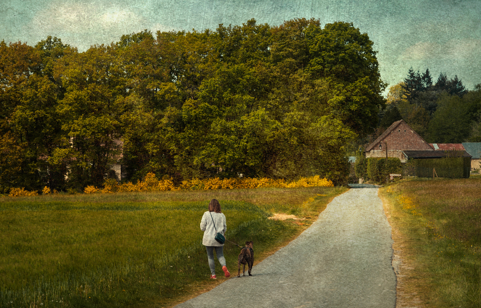 Woman with Dog 