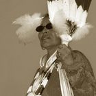 Woman with Eagle Feather Fan