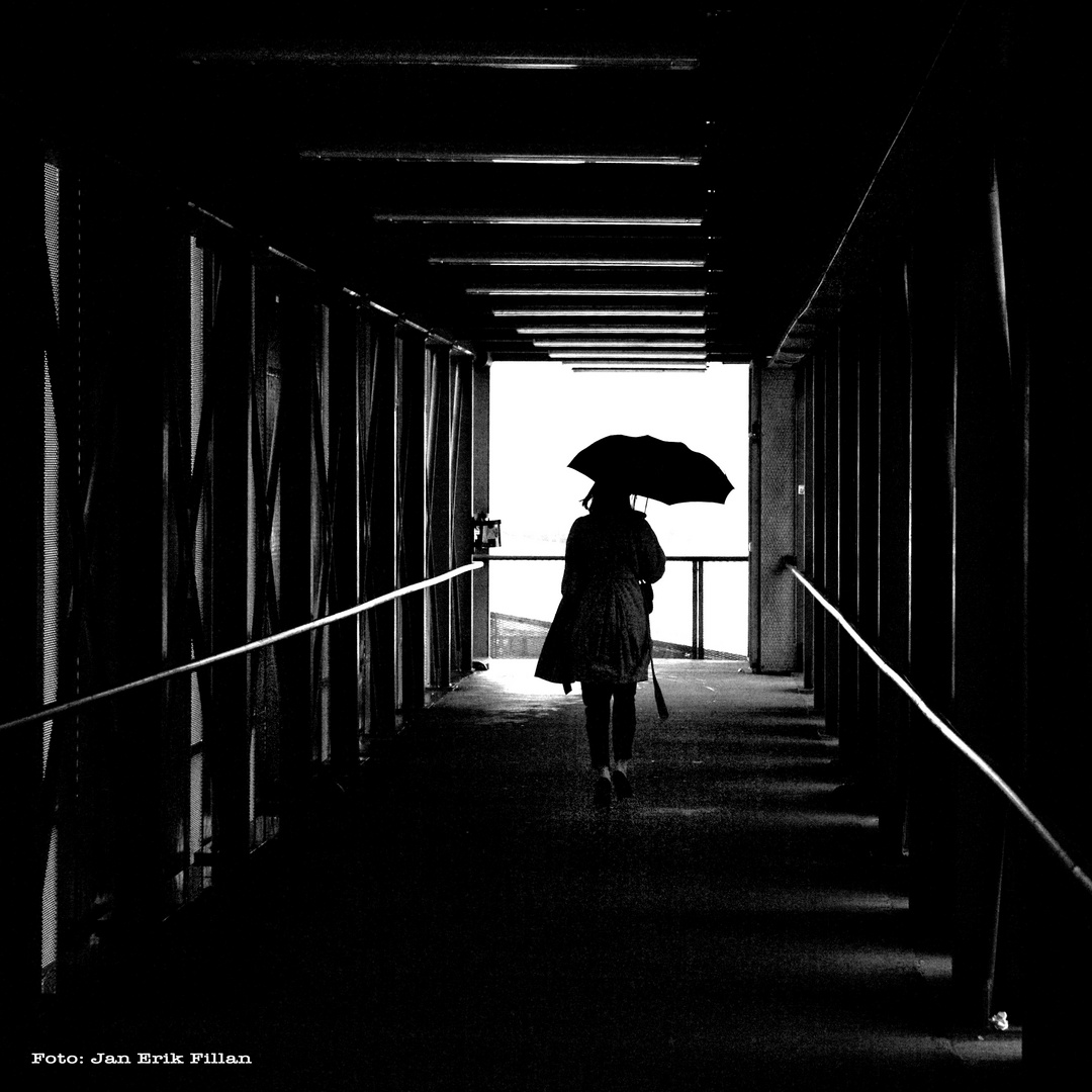 Woman with umbrella