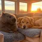 Wombat & Golden Retriever