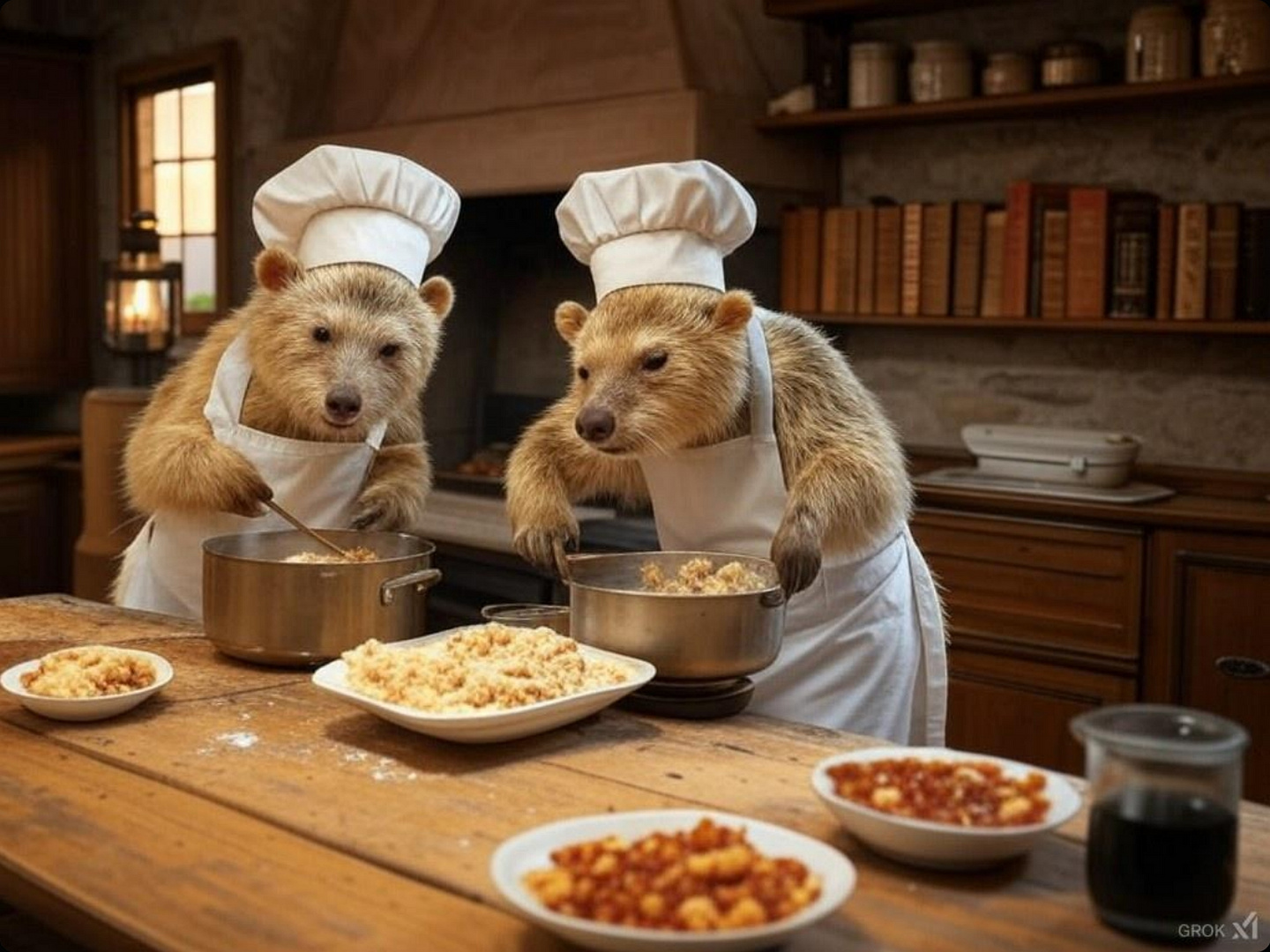 Wombats beim Kochen :-)