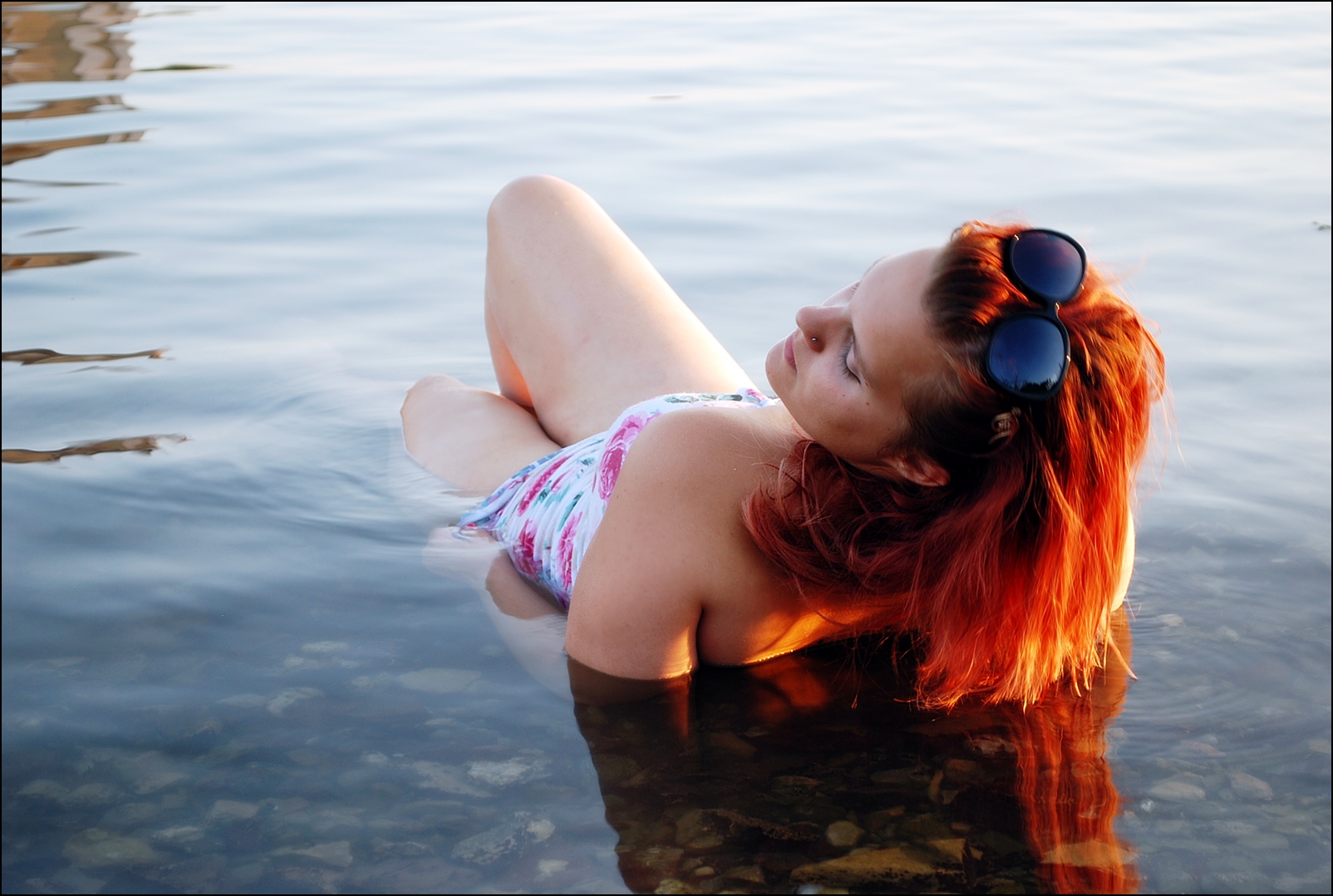 women on the beach