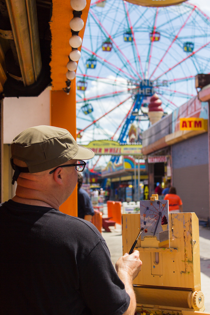 Wonder wheel painter