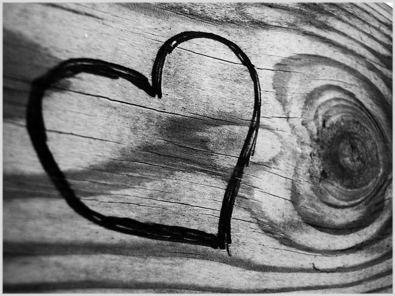 wooden heart