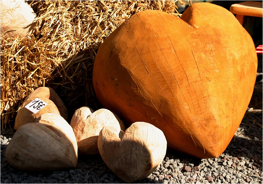 Wooden hearts