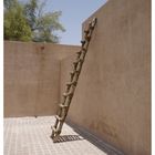 wooden ladder at the Sheikh's first palace (UAE)