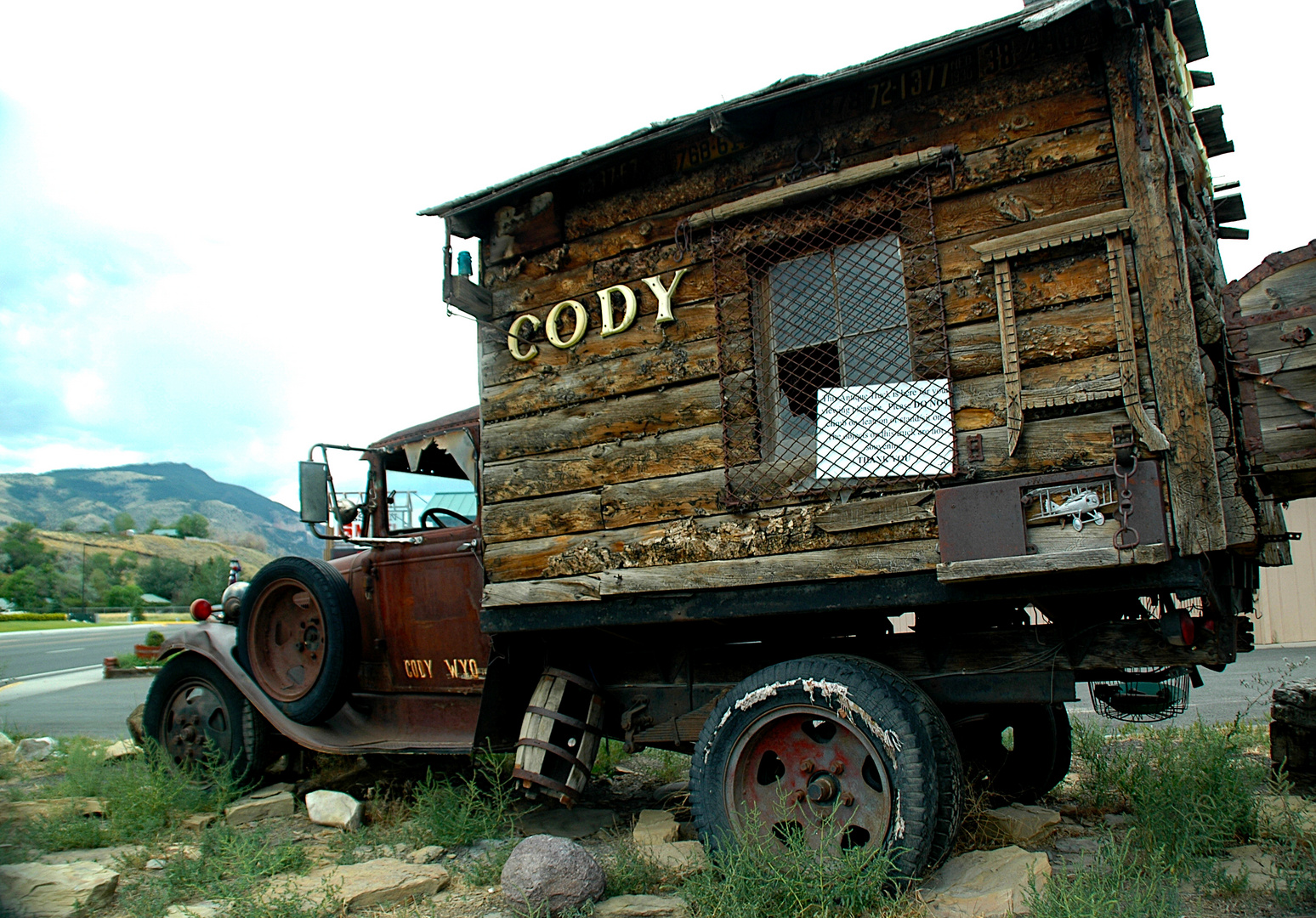 wooden truck