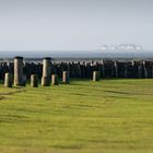 Woodhenge oder: Hamburger Hallig im Dunst