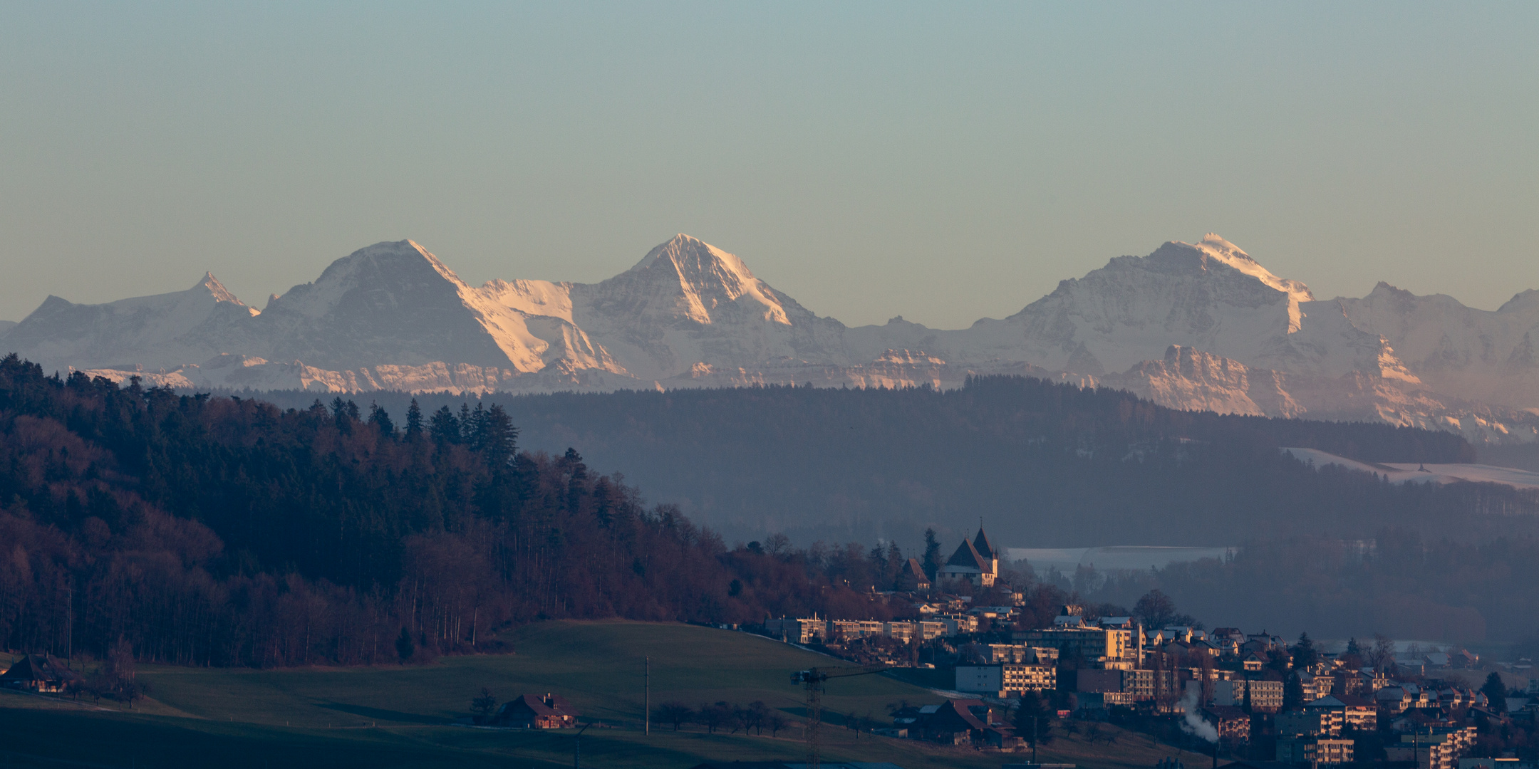 Worb und das Dreigestirn des Berner Oberlandes