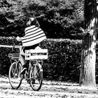 WORK-3537 striped girl on bike