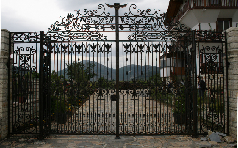 work of pekomeri Gates wrought iron