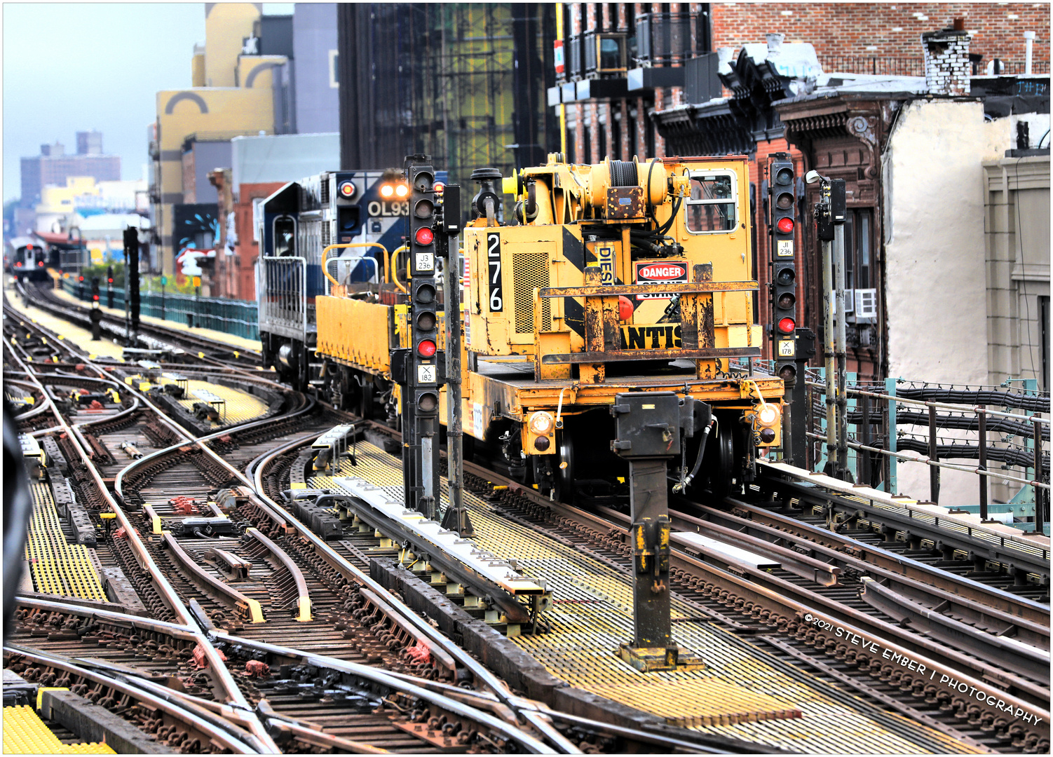 Work Train at Myrtle-Broadway - A New York Subway Moment