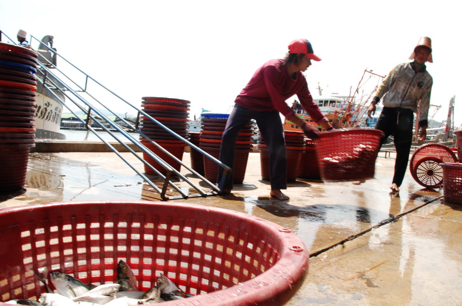 working at the jetty in Phuket.