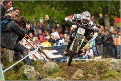 World Cup La Bresse / Steve Peat im Zielhang