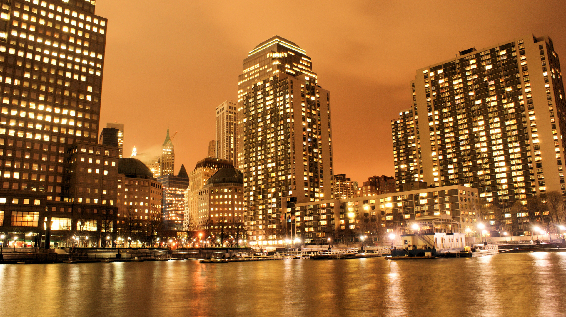 World Financial Center in night