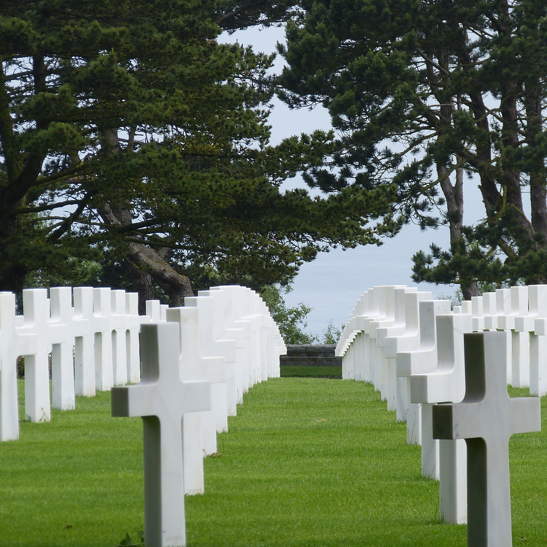 World War II Normandy American Cemetery and Memorial, US-Soldatenfriedhof in Colleville-sur-Mer 