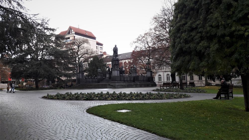 Worms. Lutherdenkmal in seinem  Umfeld 1.12.2018