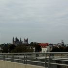 Wormser Dom aus Sicht der Rheinbrücke