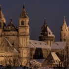 Wormser Dom mit Schnee - selten