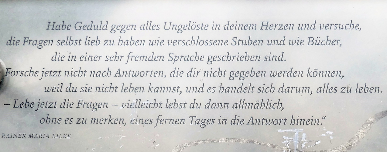 Worte ohne Bild: Rainer Maria Rilke