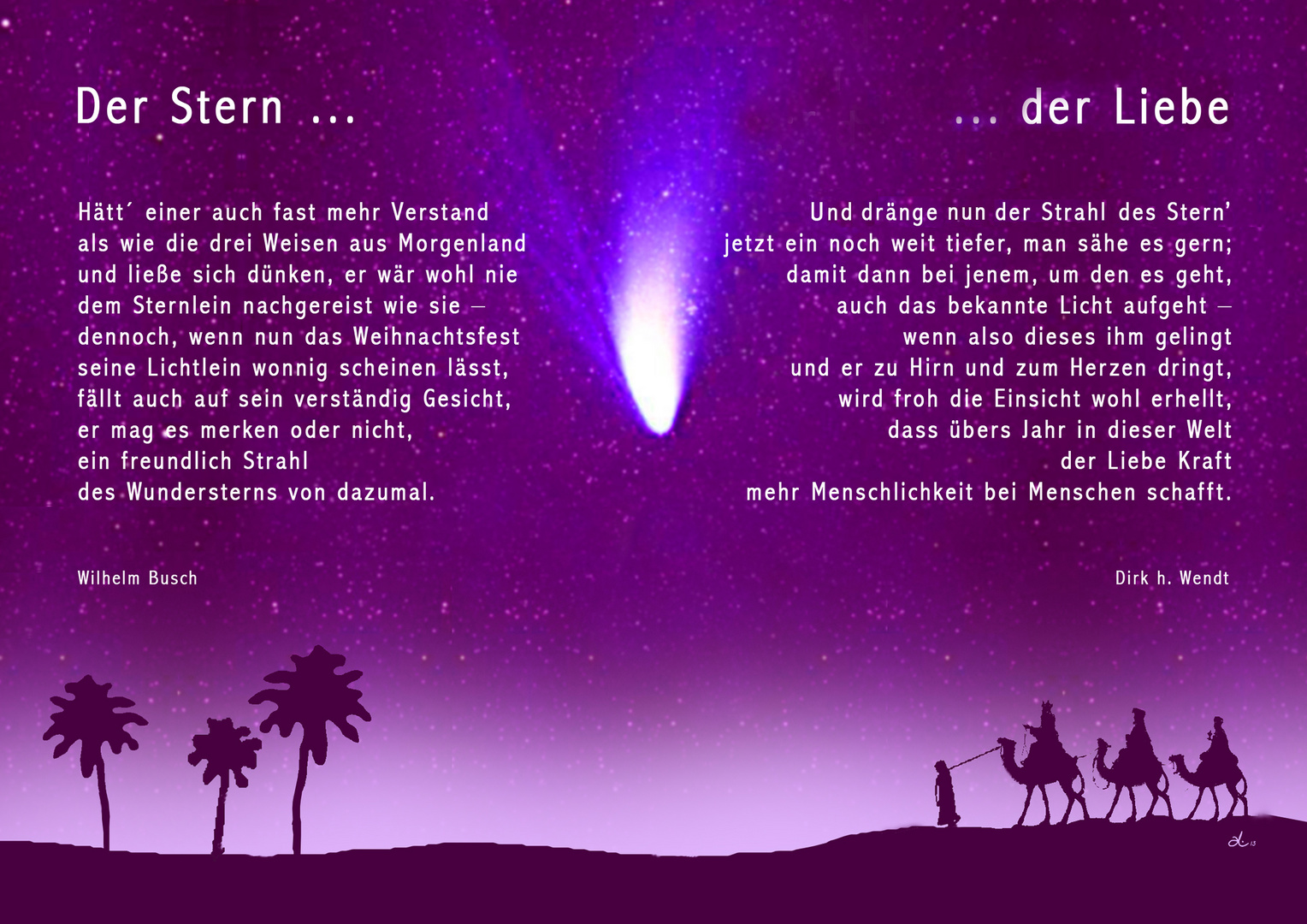 Worte zu Weihnachten: Der Stern … der Liebe