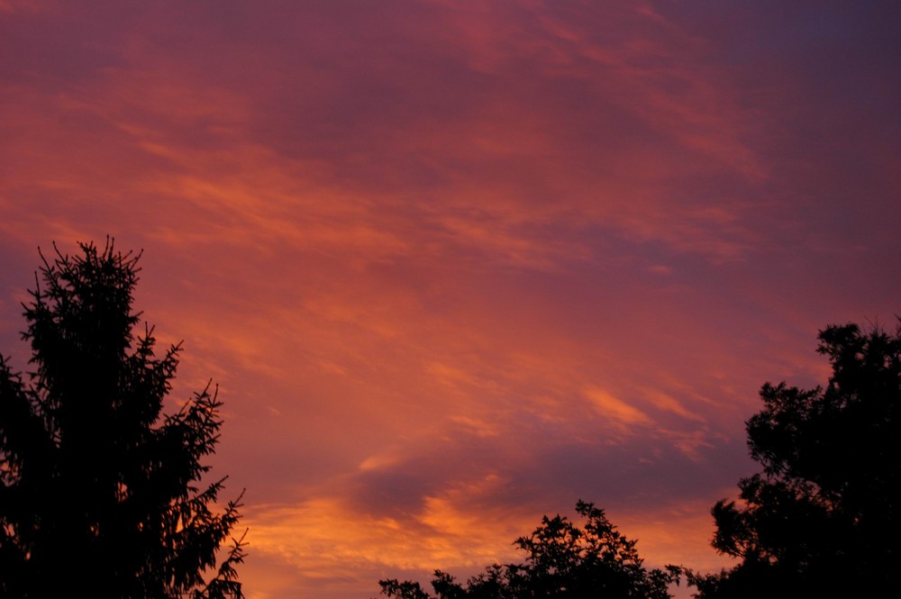 Wow, was für ein Abendrot