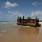 Wrack auf Fraser Island