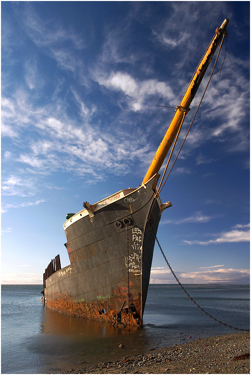 Wrack der Lord Lonsdale, Patagonien