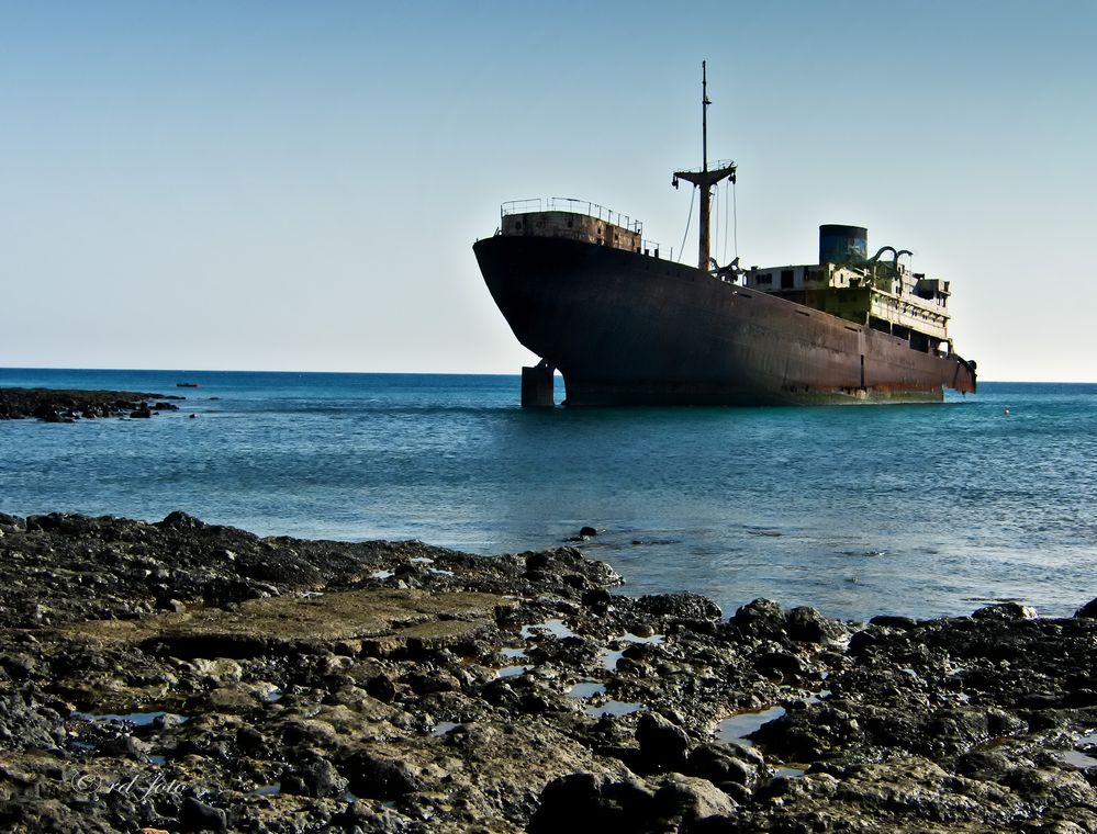 Wrack der "Temple-Hall" vor Costa Teguise, Lanzarote