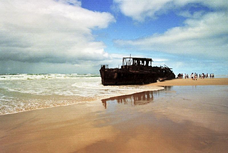 Wrack Maheno II am Strand von Fraser Island/ Australien