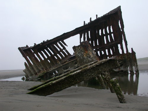 Wreck of the Peter Iredale, Oregon Coast
