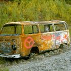 wrecked VW-Van