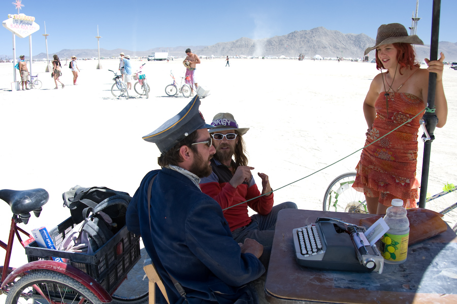 Writing your petition (@ Burning Man 2008)