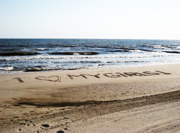 Written in the sand