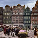 Wroclaw (Breslau) Salzmarkt.... Polen 1984 (Scan vom Dia)