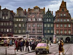 Wroclaw (Breslau) Salzmarkt.... Polen 1984 (Scan vom Dia)