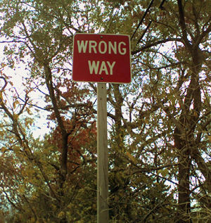 Wrong Way!