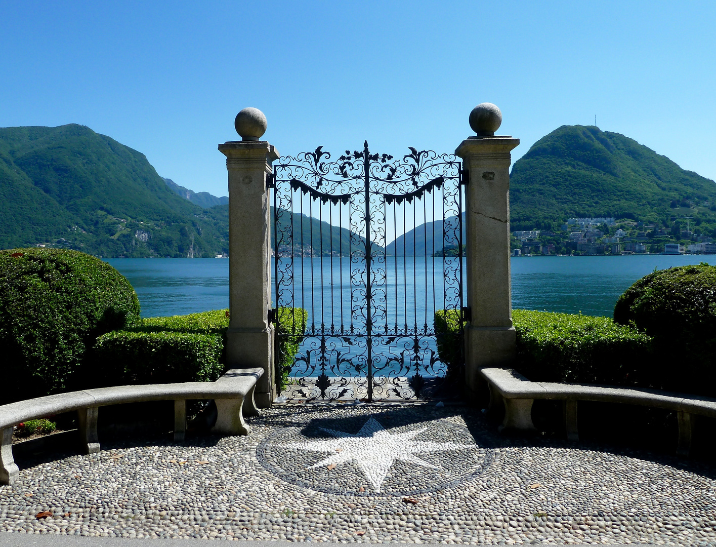 Wrought Iron Gate/ Lake Lugano