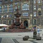 W'tal [459] Jubiläumsbrunnen vor dem Elberfelder Rathaus